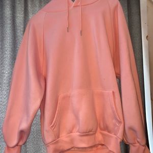 Pink hooded sweatshirt